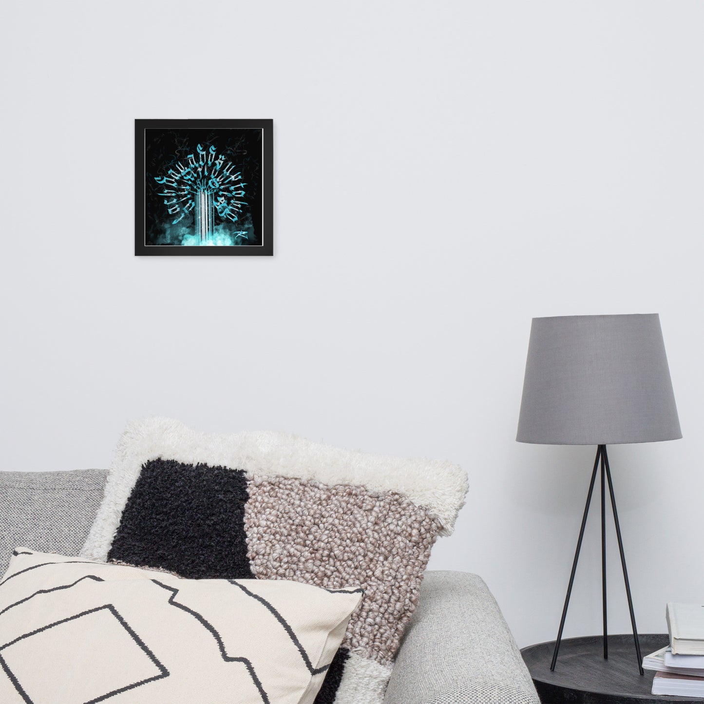 David Zaltana's hand drawn inspirational Framed calligraphy poster