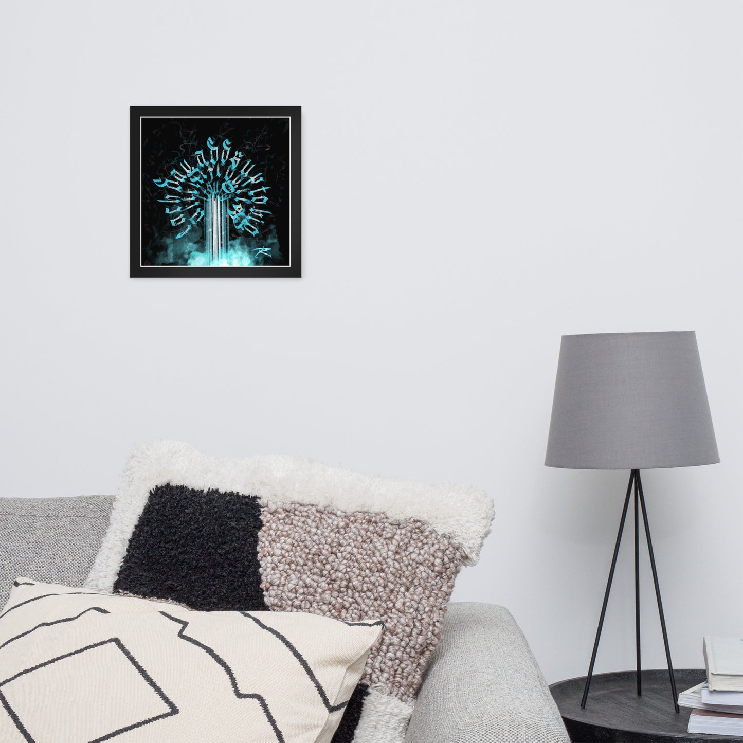 David Zaltana's hand drawn inspirational Framed calligraphy poster