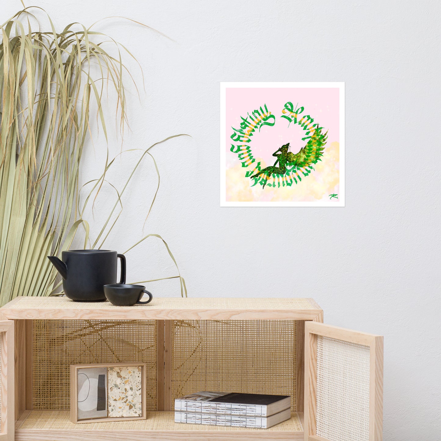 Akari Calligram Poster