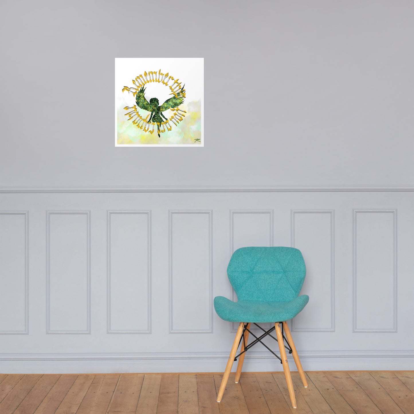 Makeba Calligram Poster